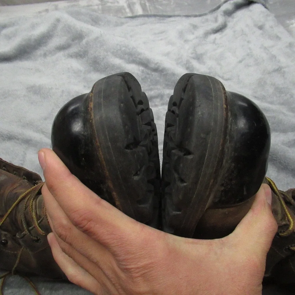 Red Wing Men Boot 8D Brown Logger Max Safety Toe Waterproof Iron Ranger 4420 VTG